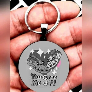 Croc shoes lover hot funny cute quote keychain